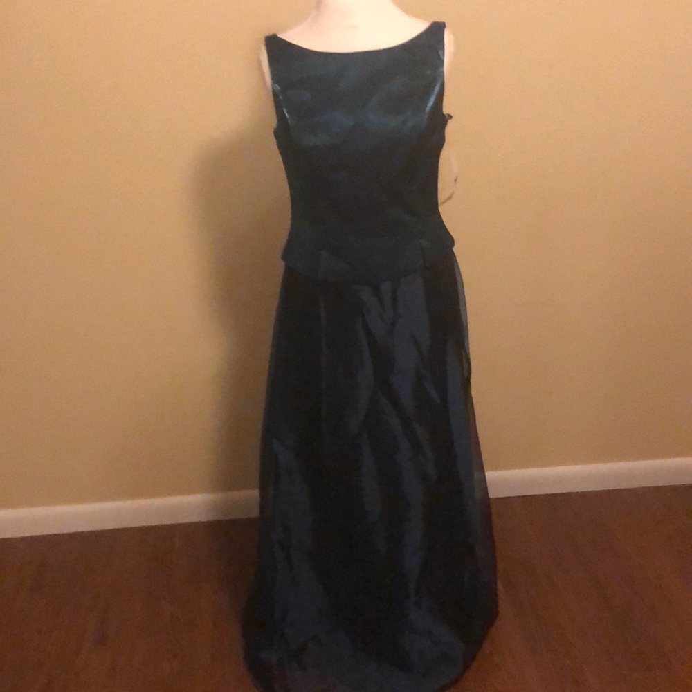 Vintage NWT Peplum Prom Dress